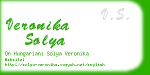 veronika solya business card